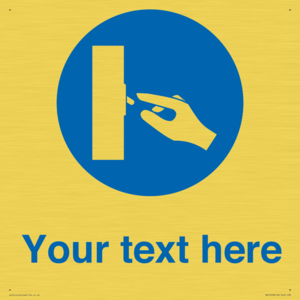 Custom Use Switch Sign